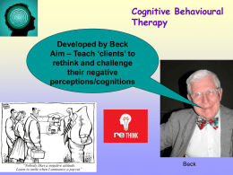 Cognitive-behavioural therapy CBT