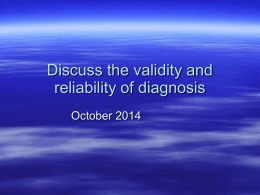 validity_and_reliability_of_diagnosis