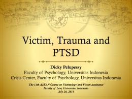Victim, Trauma and PTSD