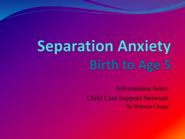 Separation Anxiety Powerpoint