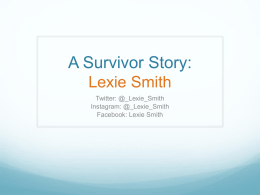 A Survivor Story: Lexie Smith