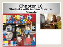 Students with Autism Spectrum Disorder