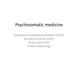 Psychosomatic medicine