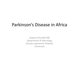 Parkinsons Disease in Africa