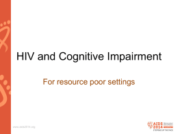 HIV and Cognitive Impairment