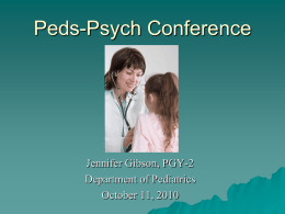 Peds-Psych Conference