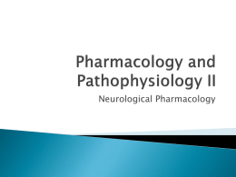 Pharmacology and Pathophysiology II
