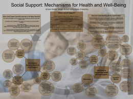 Mechanisms for Health and Well-Being