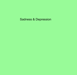 Depression-Sadnessx