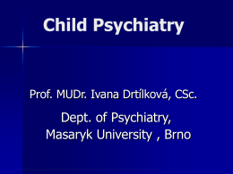 Child psychiatry