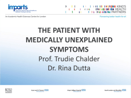 The Patient with Medically Unexplained Symptomsx