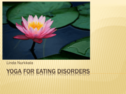 Yoga for eating disorders