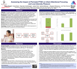 Assessing the Impact of Perinatal PTSD on Infant