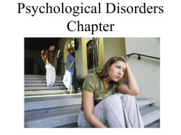 Psychological Disorders - BowkerPsych