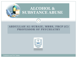 SUBSTANCE USE lec.ppsx