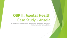 OBP II: Mental Health Case Study - Angela