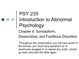 Intro to Abnormal