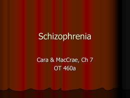Week 5 Schizophrenia 9 27 12
