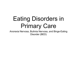 Eating Disorders in Primary Care