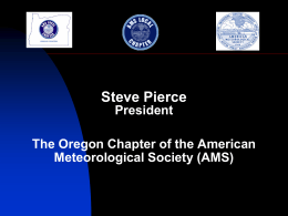 Presentation - American Meteorological Society