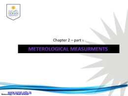 1) Weather instrument and their uses