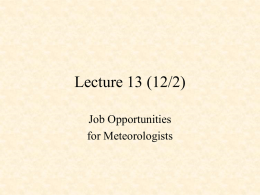 Lecture 11 - University of Oklahoma | School of Meteorology