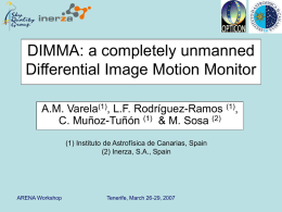 DIMMA: a completely unmanned Differential Image Motion
