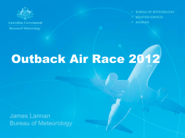 presentation - Outback Air Race
