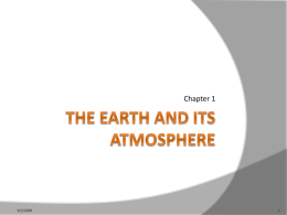 The Earth and Its Atmosphere
