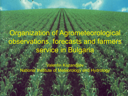 Kazandjiev.pps - The World AgroMeteorological Information Service