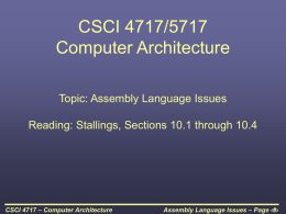 CSCI 4717 – Computer Architecture