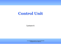 Control Unit - SNU - Memory & Storage Architecture Lab. at SNU