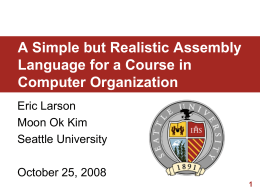 FIE 2008 slides - Seattle University