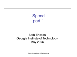 Speed-Mod18-part1 - Coweb - Georgia Institute of Technology