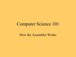 How an Assembler Works
