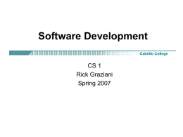 Writing a Software Program