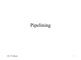 Pipelining - La Salle University