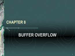 Chap08 Buffer Overflow