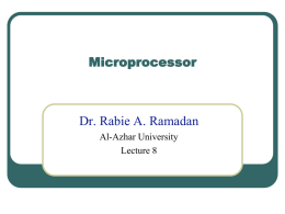 Lecture 8 - Rabie A. Ramadan