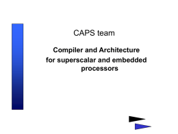 CAPS project