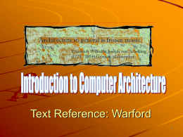 Computer Architecture and Operating System
