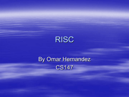 Omar Hernandez RISC