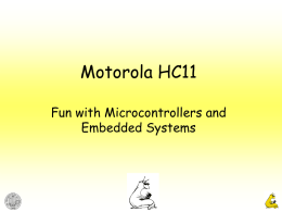 Motorola HC11, Microcontrollers and Embedded Systems