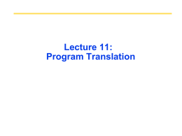 Program translation