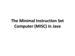 (MISC) in Java