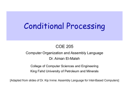 Conditional Processing