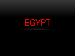 Notes: Egypt