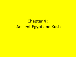Chapter 4 : Ancient Egypt and Kush