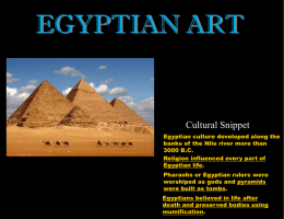 Characteristics of Ancient Egyptian Art