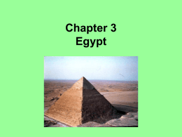 Chapter 3 Egypt - Riverdale High School